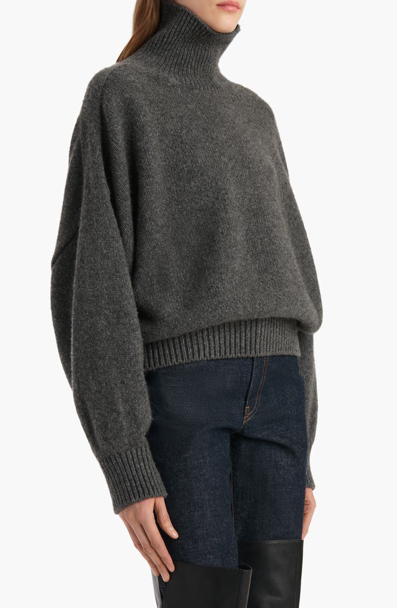 Khaite Willem Oversize Cashmere Turtleneck Sweater, Alternate, color, 