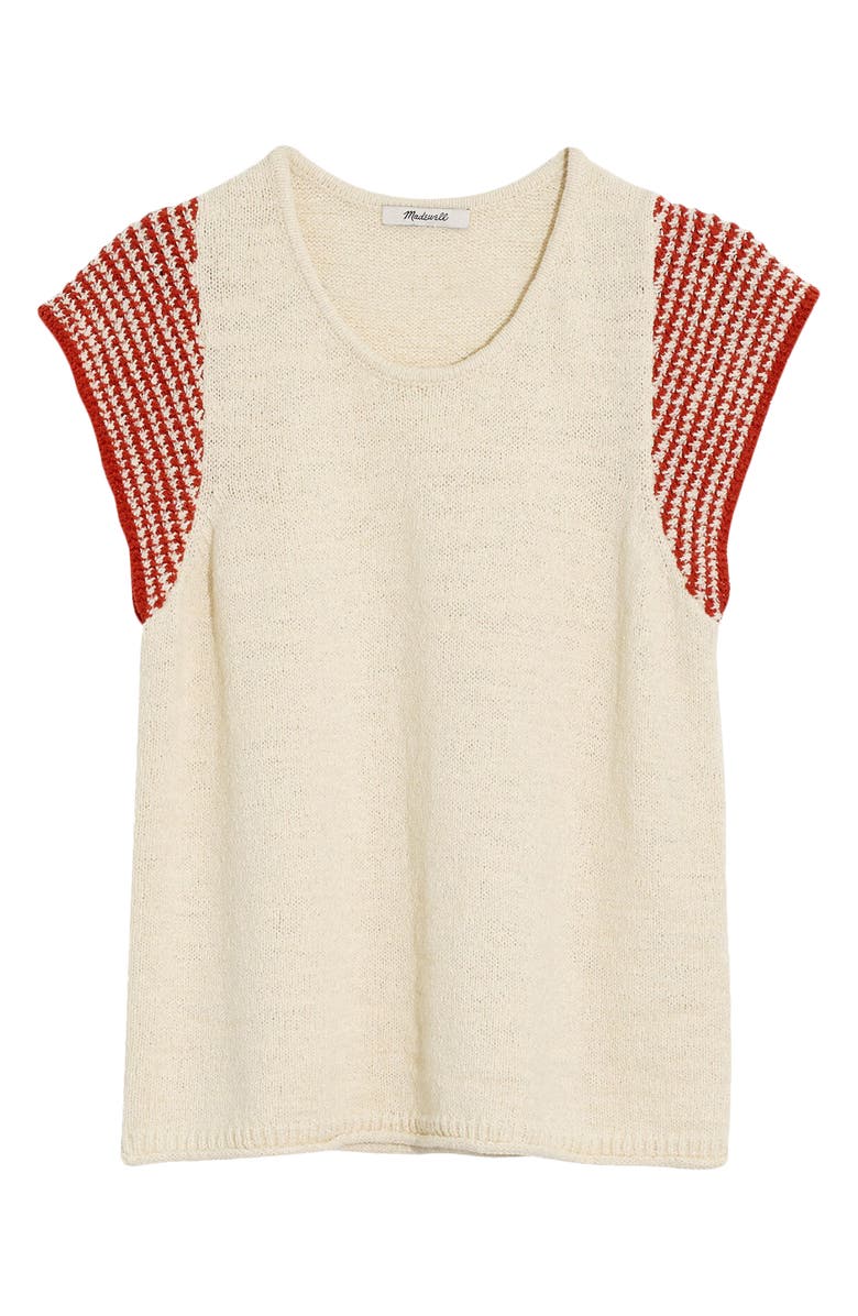 Madewell Kimble Stripe Sleeve Sweater, Alternate, color,