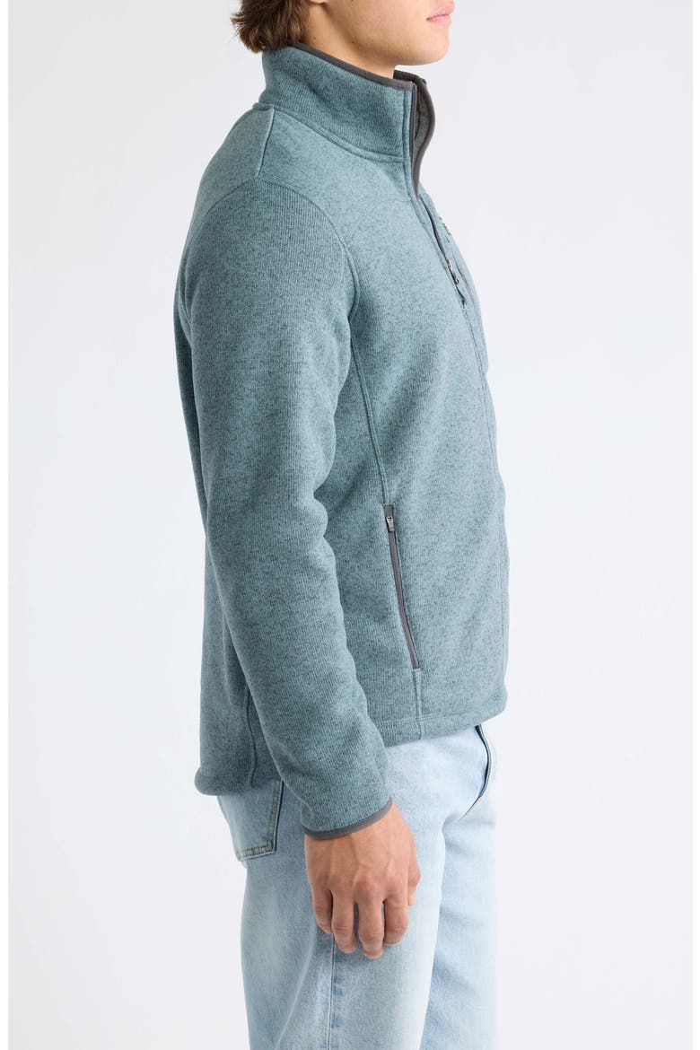 Men's Sweater Fleece Jacket, Alternate, color, FOREST GRAY