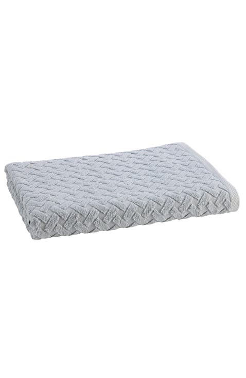 Trellis Textured Cotton Rayon Fibre Blend Soft Bath Sheets
