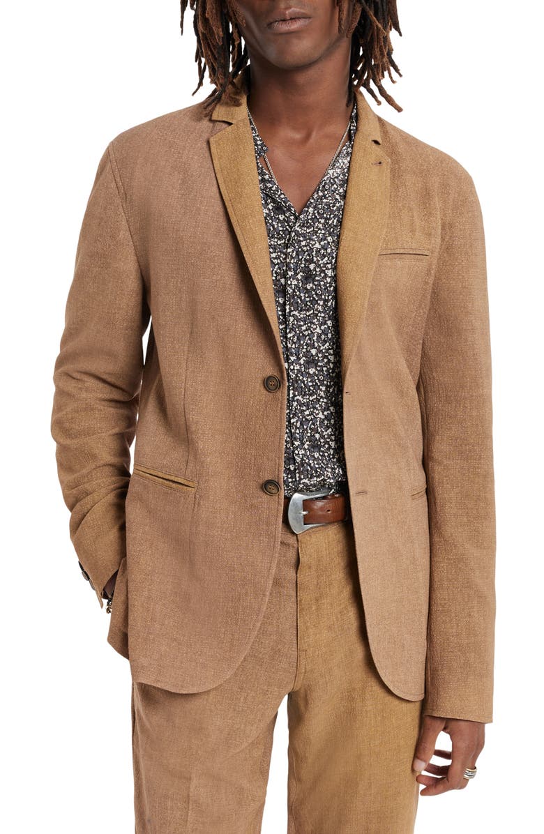 John Varvatos Slim Fit Cotton Jacket, Main, color,