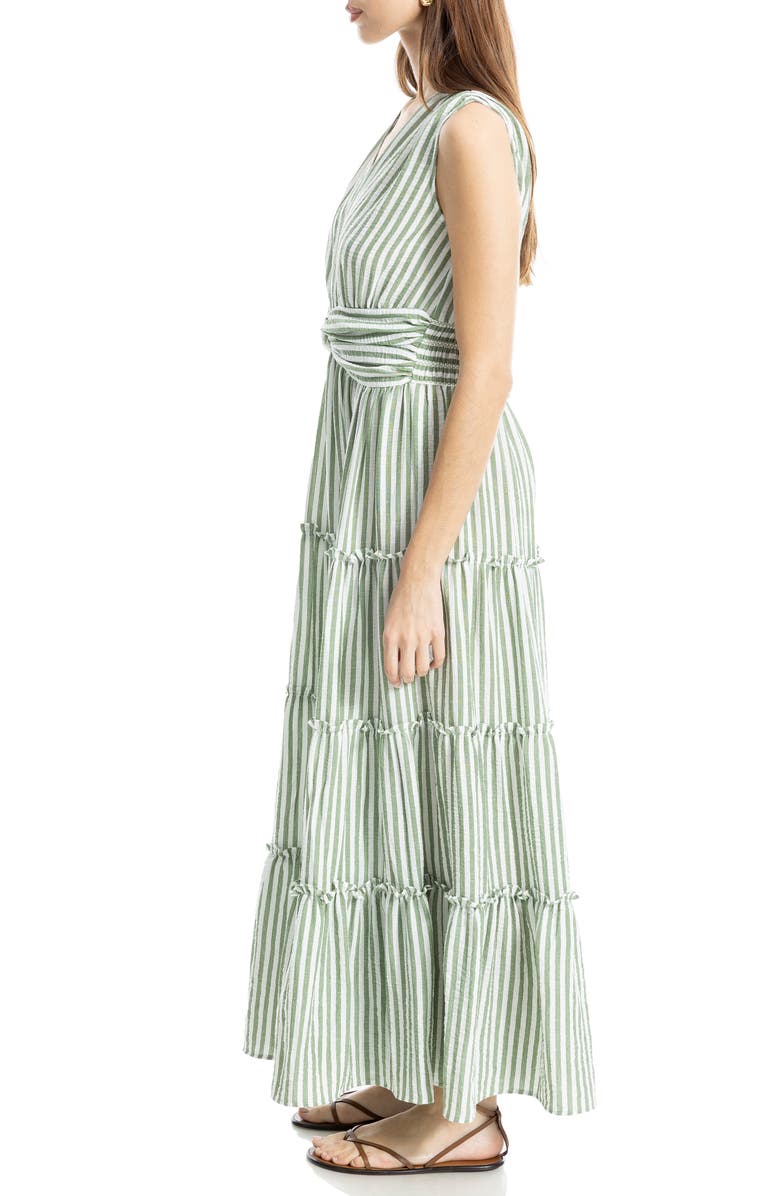 MAX STUDIO Knotted Waist Maxi Dress, Alternate, color, 