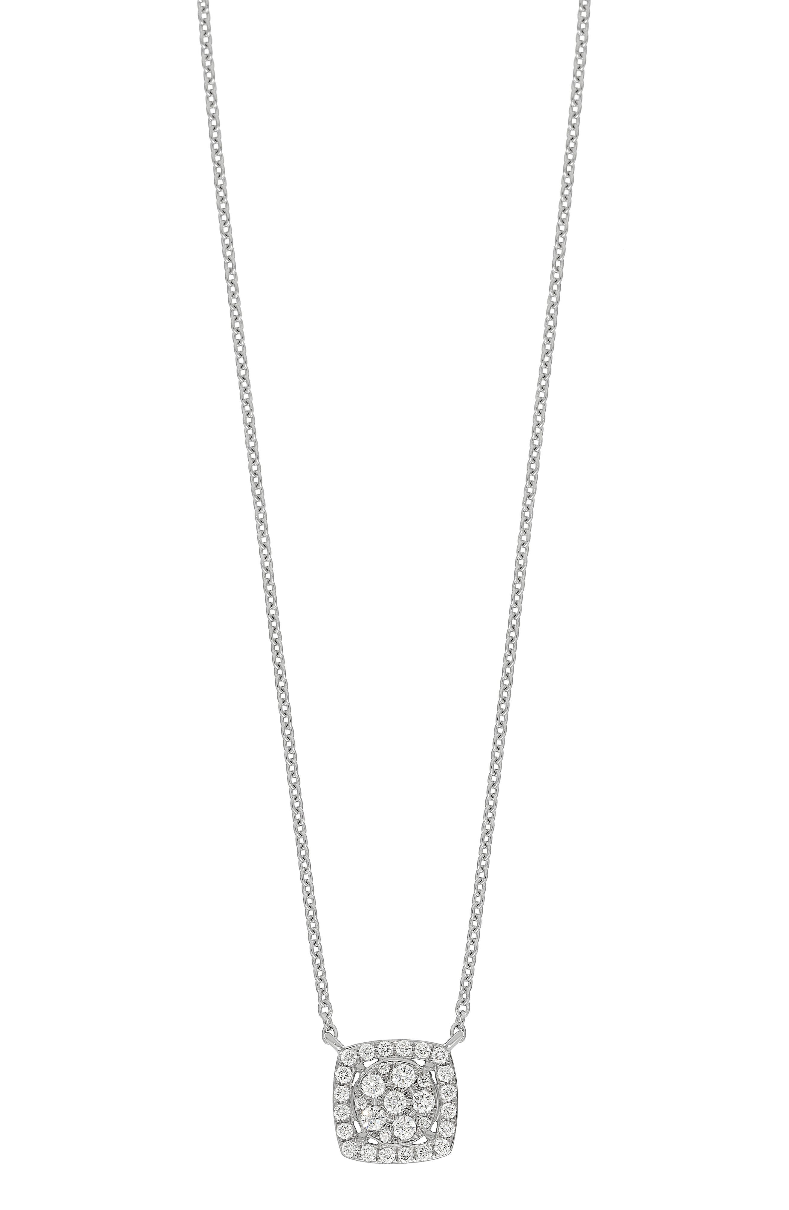 Bony Levy Mika Cushion Pendant Necklace - 0.22ct.