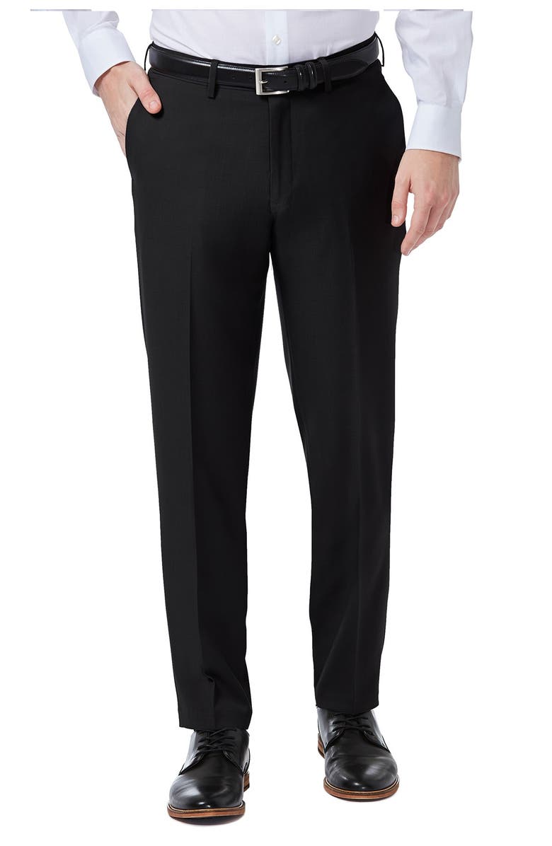 HAGGAR Premium Comfort Dress Pant Slim Fit, Main, color, Black