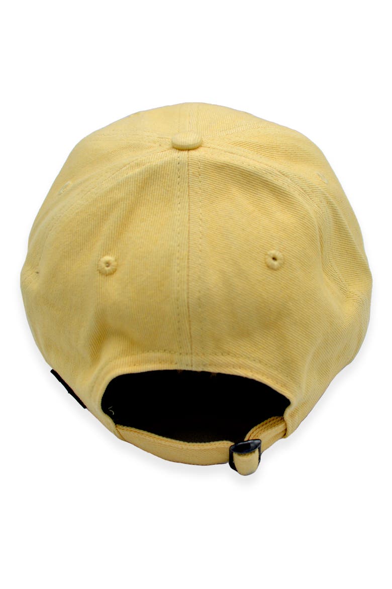 Culture Statement Baseball Cap, Alternate, color, YELLOW DENIM/ WHITE