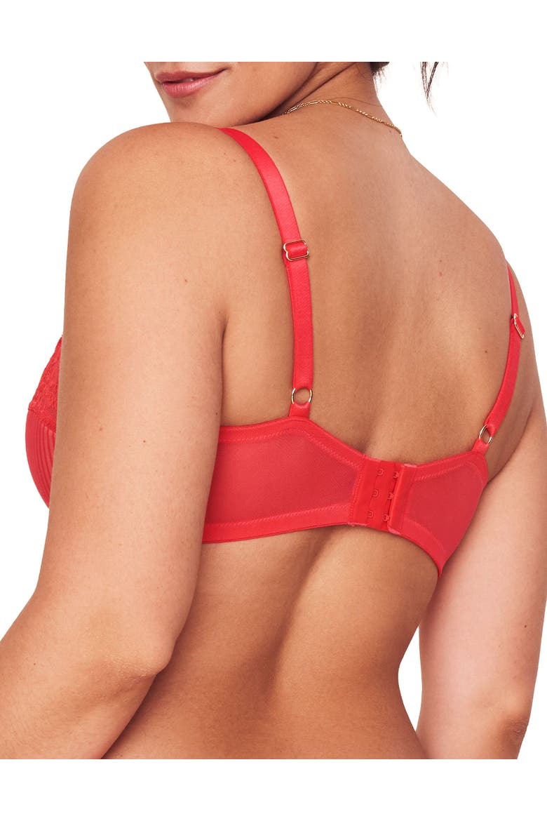 Selma Contour Balconette Bra, Alternate, color, Dark red