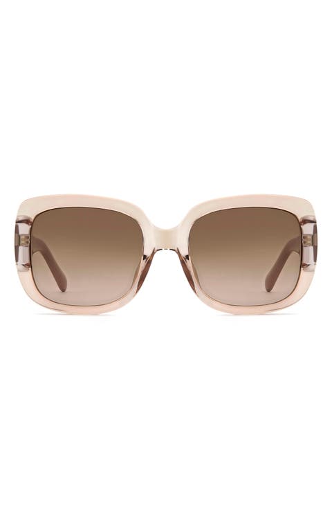 54mm Gradient Rectangular Sunglasses