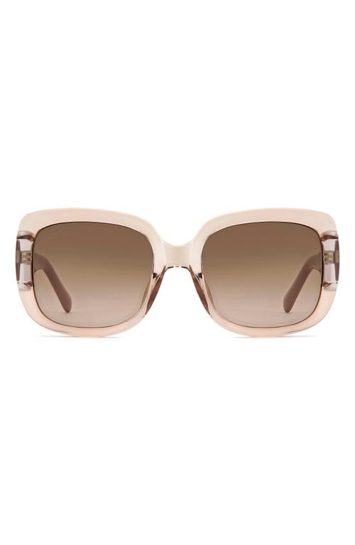Fossil 54mm Gradient Rectangular Sunglasses in Crystal Beige  product