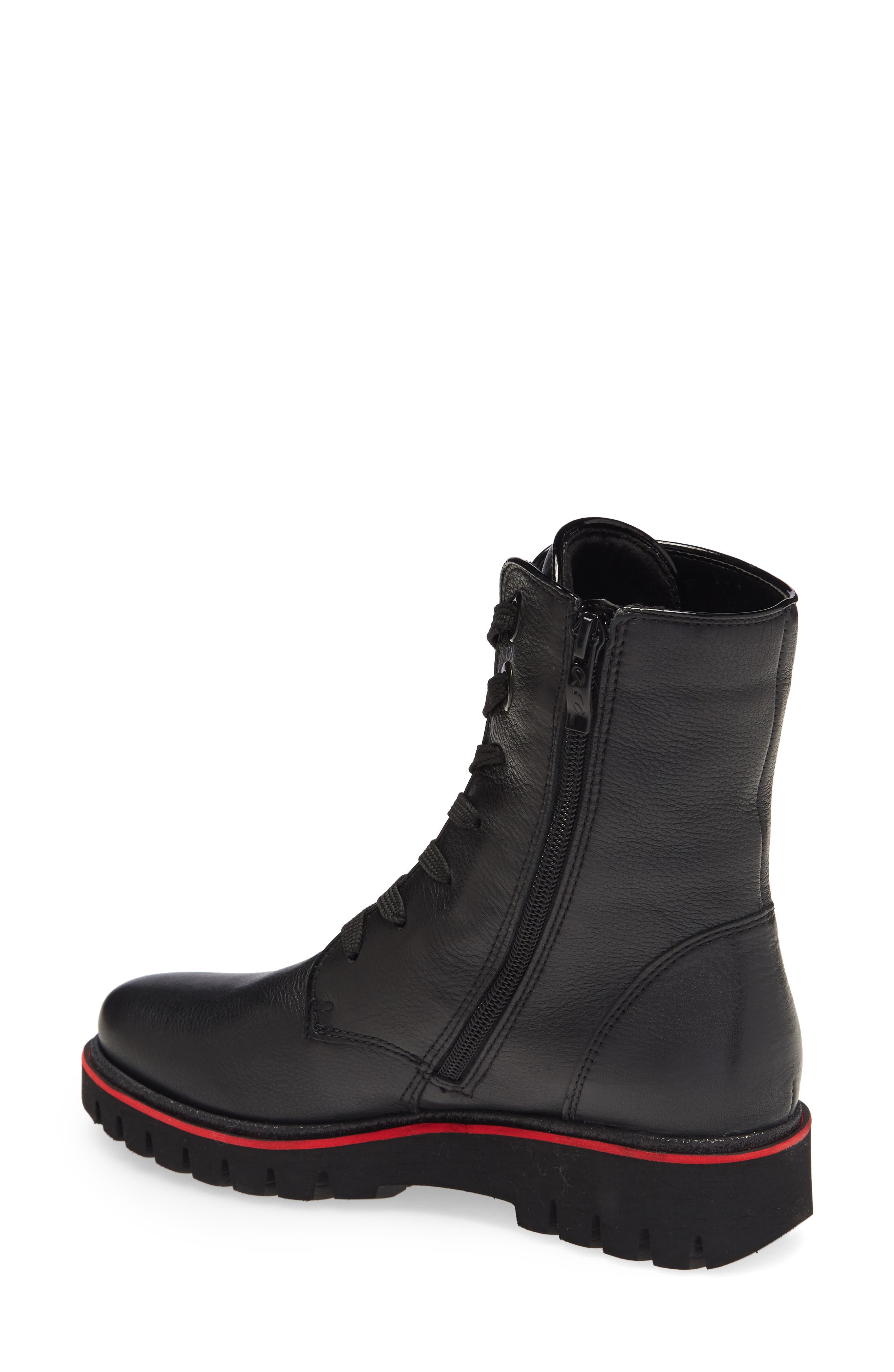 ara January Lug Sole Combat Boot, Alternate, color, 