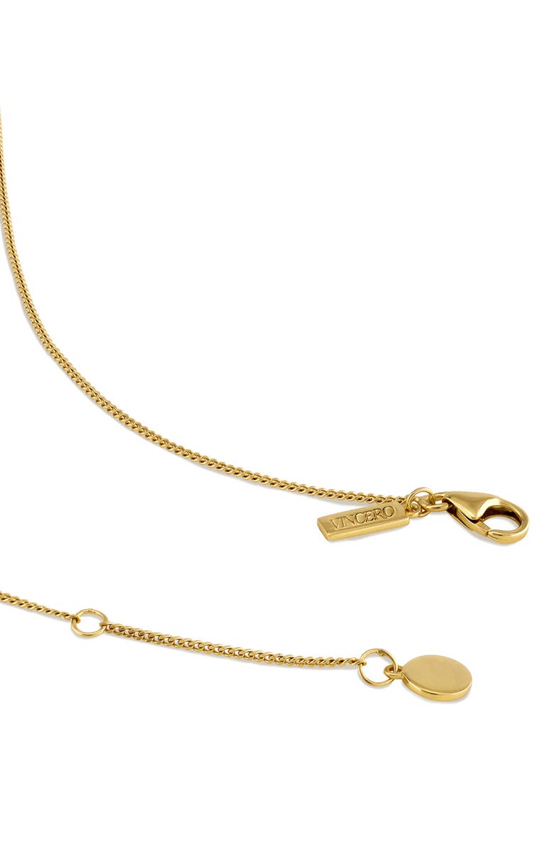 Vincero Pavè Cross Pendant Necklace, Alternate, color, Gold