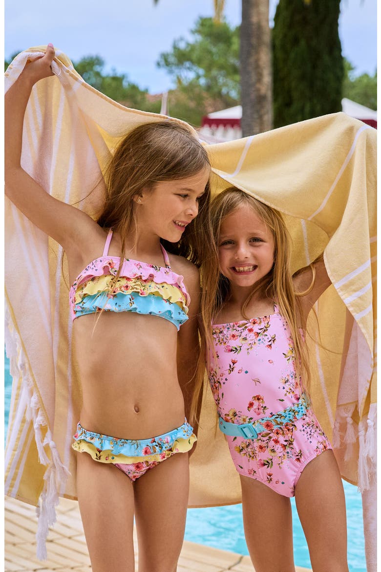 Kids' Brixtyn Belted One-Piece Swimsuit, Alternate, color, DOLCE