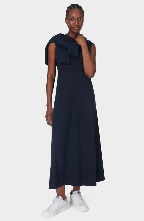 Sweaty Betty Flow Racer Maxi Dress In Navy Blue
