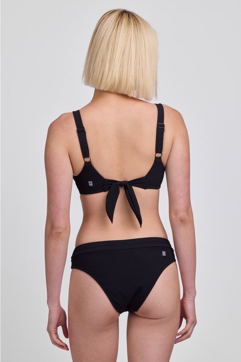 Alanna Bikini Bottom, Alternate, color, Black Ribbed