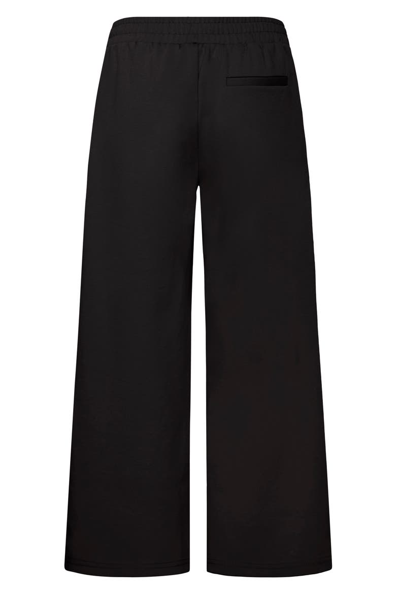 Pull-On Wide Leg Pants, Alternate, color, BLACK