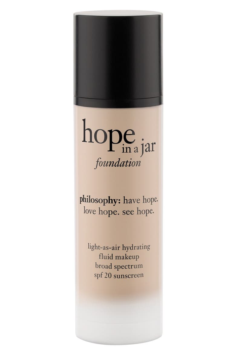 'hope in a jar' light-as-air hydrating fluid foundation SPF 20, Alternate, color, SHADE 3