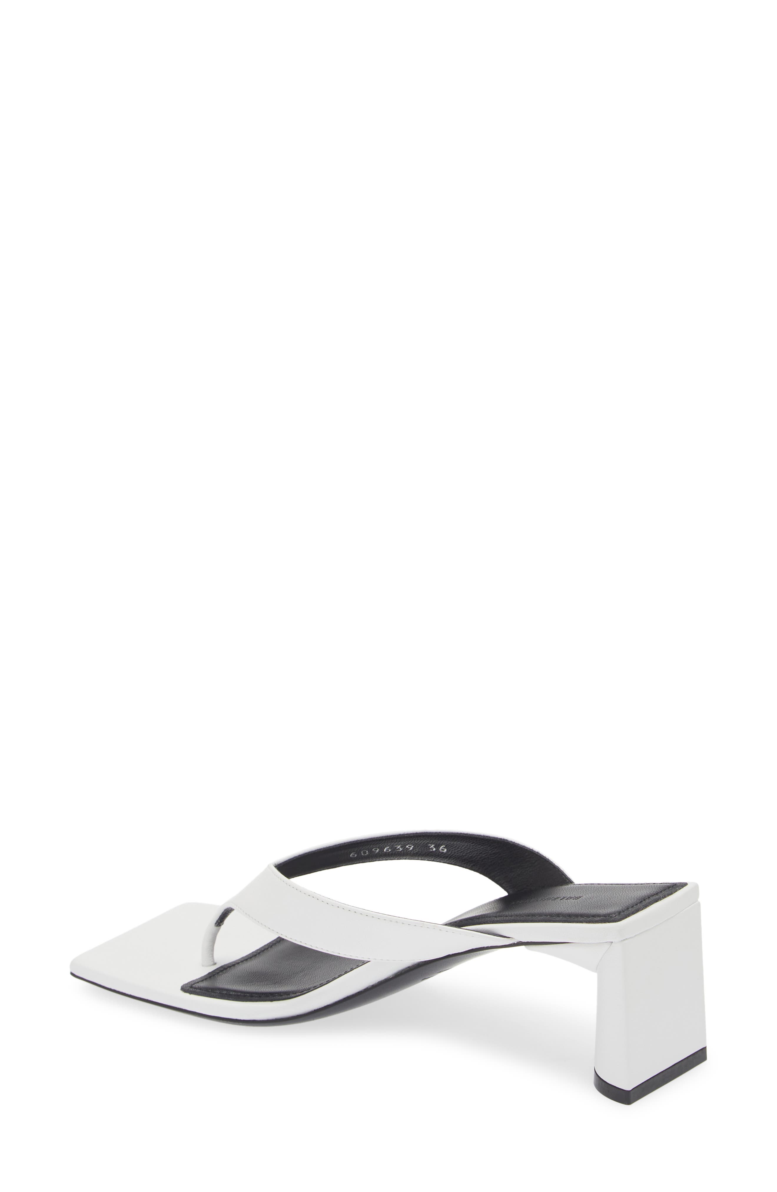 Balenciaga Square Toe Thong Sandal, Alternate, color, 