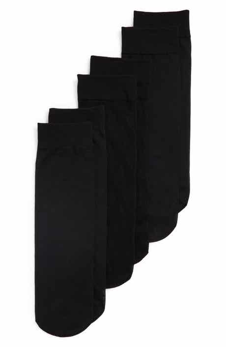 Nordstrom 3-Pack Assorted Sheer Ankle Socks