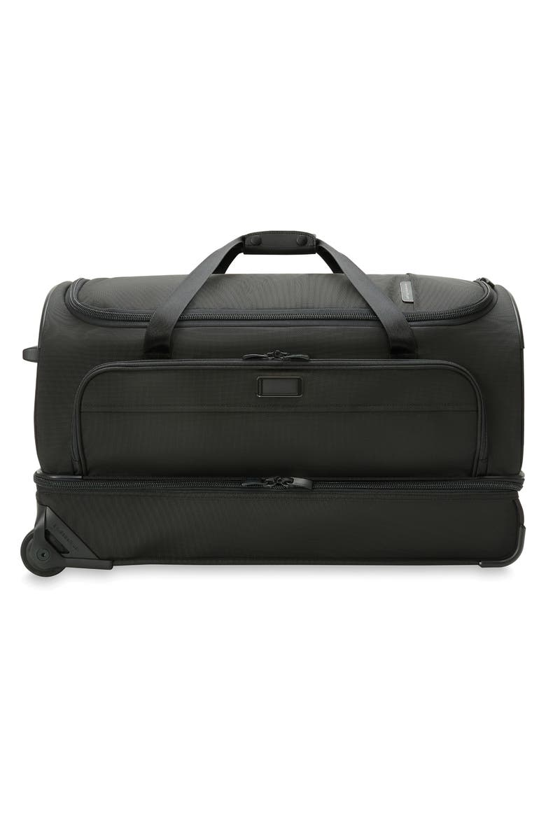 Baseline Medium 2-Wheel Duffle Bag, Alternate, color, BLACK