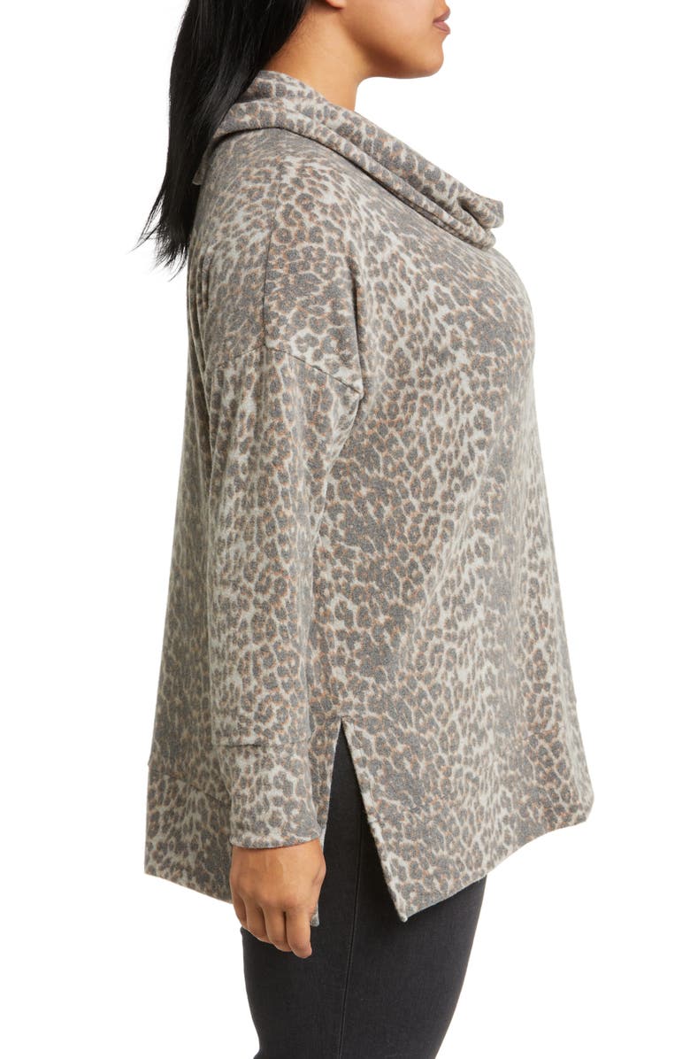 Loveappella Cowl Neck Tunic, Alternate, color,