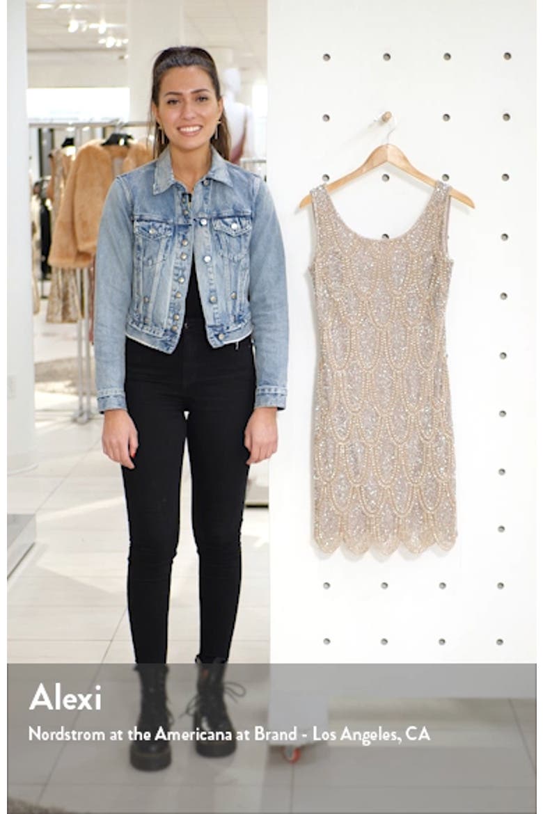 Beaded Cocktail Minidress video