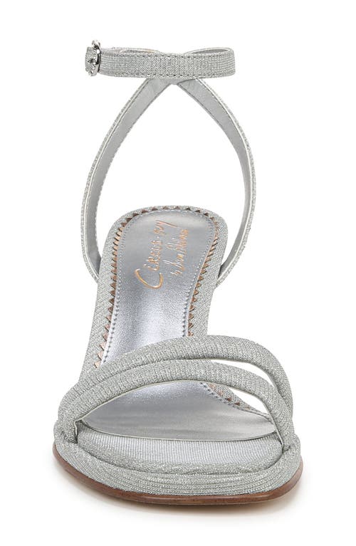 Circus Ny By Sam Edelman Holly Glitz Ankle Strap Sandal In Silver