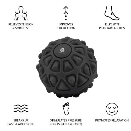 Pursonic Vibrating Massage Ball In Black