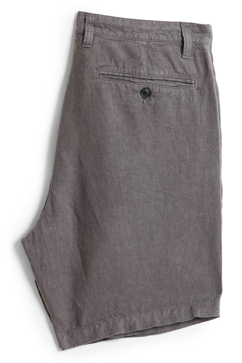 Johnny Flat Front Shorts, Alternate, color, SEAL GREY