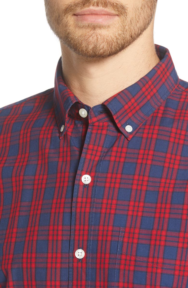 Bonobos Slim Fit Plaid Button-Down Shirt, Alternate, color, 