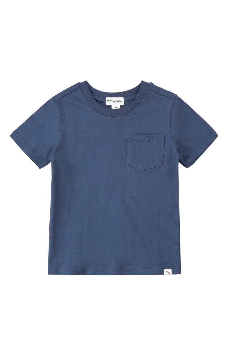 MILES THE LABEL Blue Shirt & Shorts Set, Alternate, color, Dusty Blue