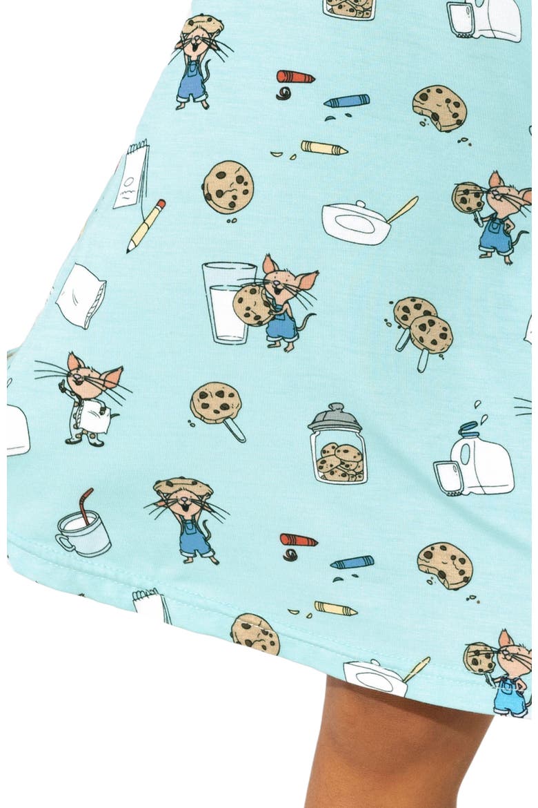 Kids' If You Give a Mouse a Cookie Long Sleeve Dress, Alternate, color, Mouse with Cookies