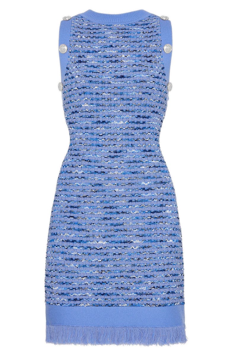 Milly Fringe Hem Sweater Dress, Alternate, color, 