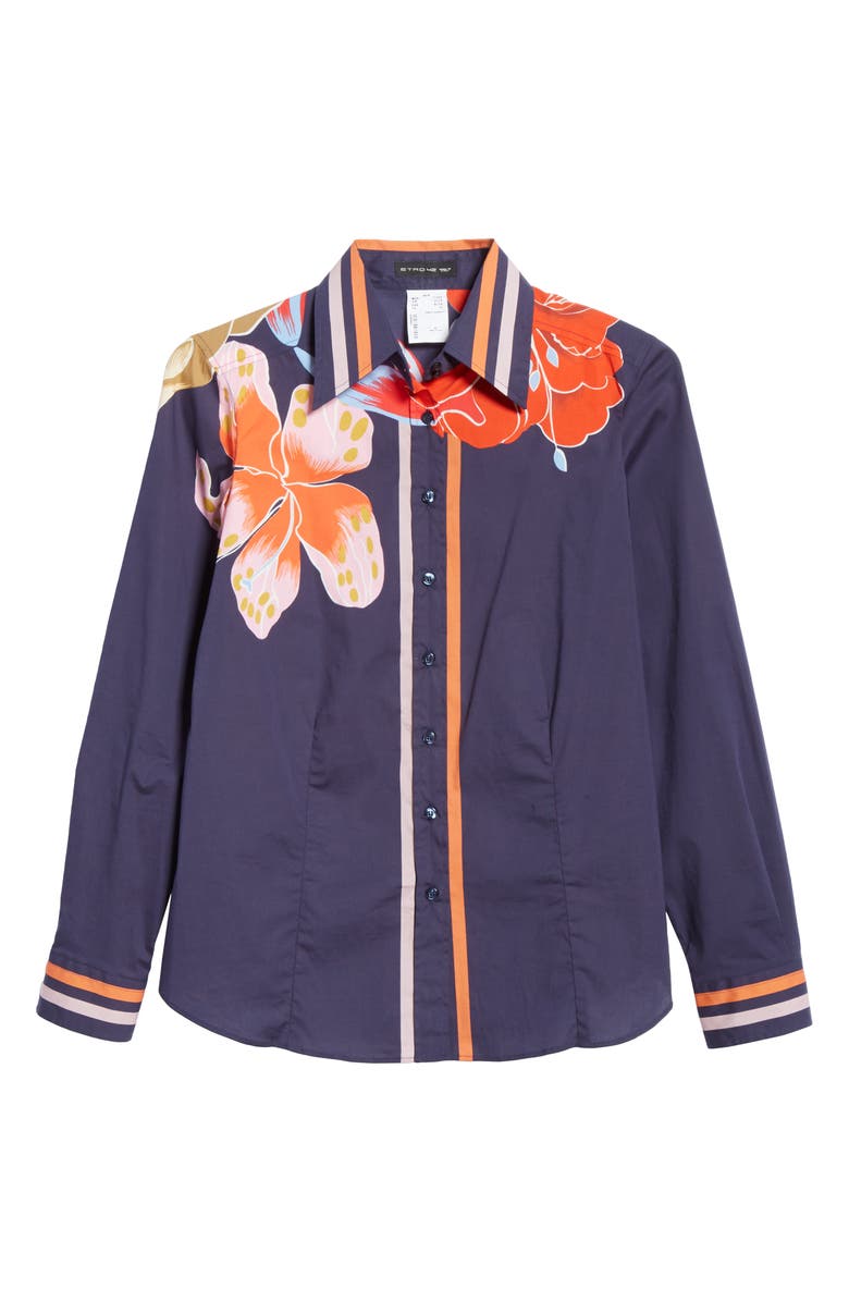 Etro Pop Lily Print Shirt, Alternate, color,