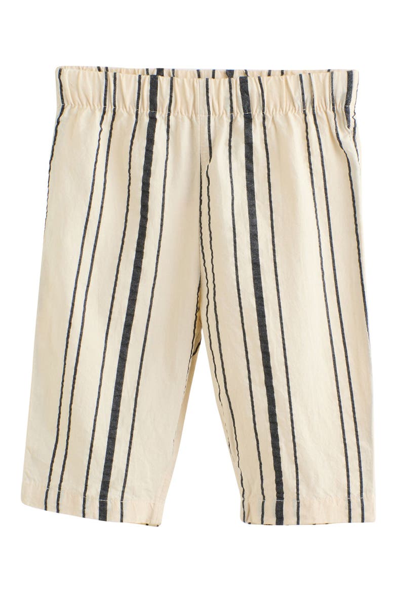 Kids' Mono Stripe Peplum Top & Pants Set, Alternate, color, IVORY MULTI