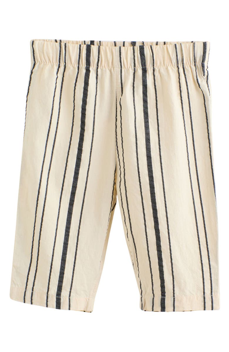 NEXT Kids' Mono Stripe Peplum Top & Pants Set, Alternate, color, Ivory Multi