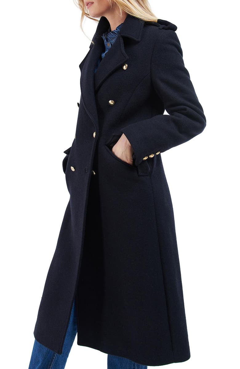 Barbour Inverraray Wool Blend Coat, Alternate, color, 