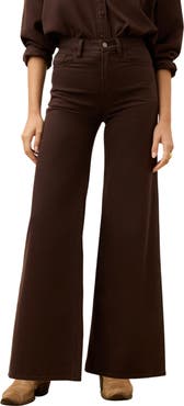 Faherty Saturday High Waist Wide Leg Jeans