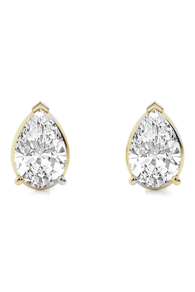 14K Gold Pear Cut Lab-Created Diamond Stud Earrings - 0.5ct, Alternate, color, 0.5 CTW YELLOW GOLD