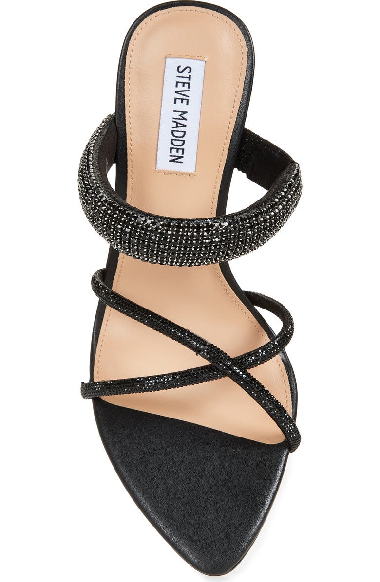 Steve Madden Camina Crystal Strap Slide Sandal, Alternate, color,