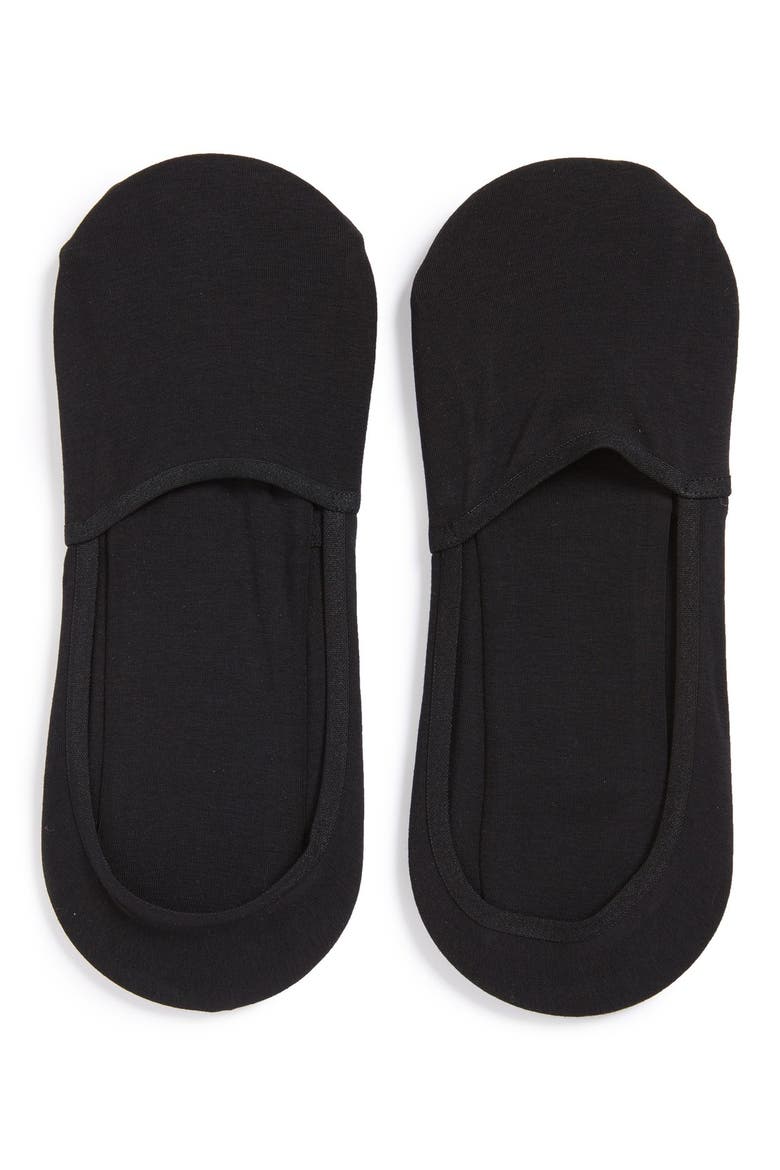 2-Pack No-Show Socks, Main, color, BLACK