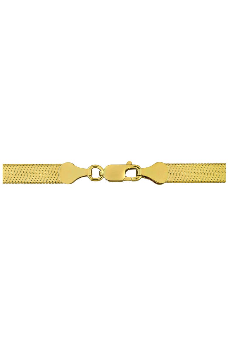 Engraved Herringbone Chain Necklace, Alternate, color, GOLD
