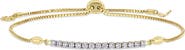 Julianna B. Diamond Bar Adjustable Bolo Bracelet 14k