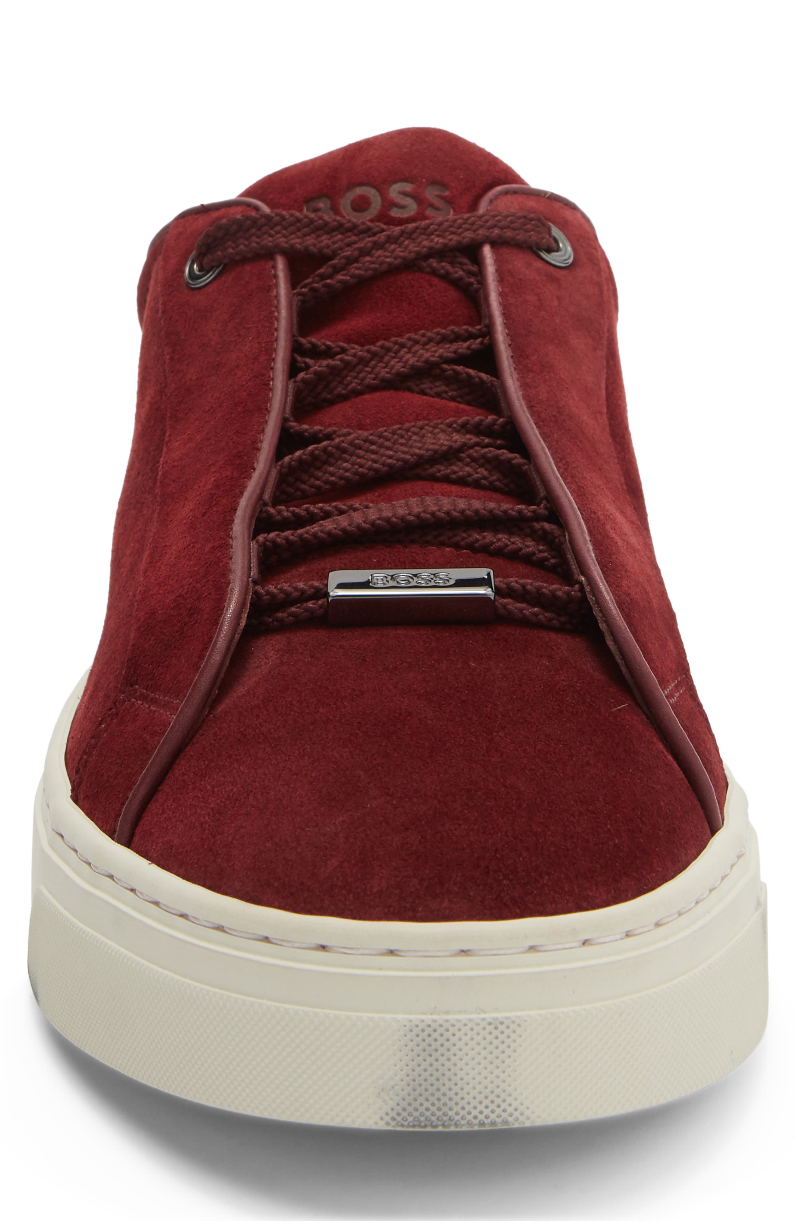 Gary Low Top Sneaker, Alternate, color, MEDIUM RED