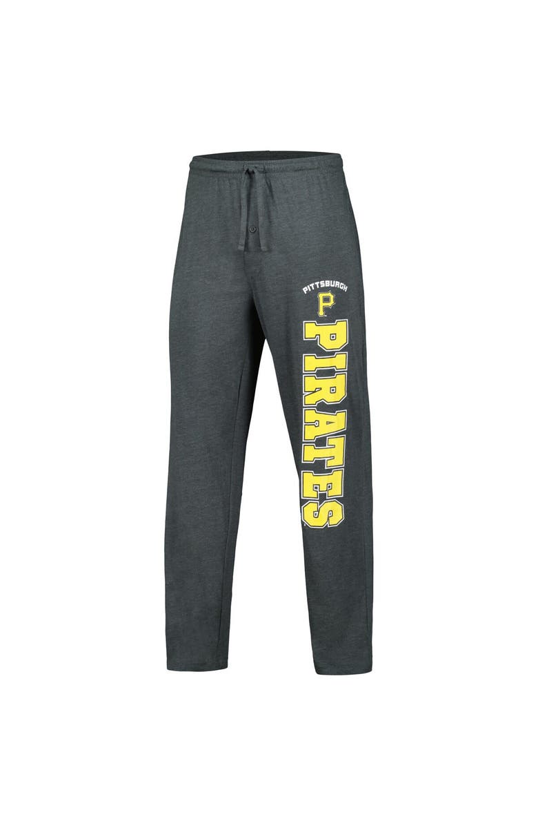 CONCEPTS SPORT Men's Concepts Sport Charcoal/Black Pittsburgh Pirates Meter T-Shirt & Pants Sleep Set, Alternate, color, 