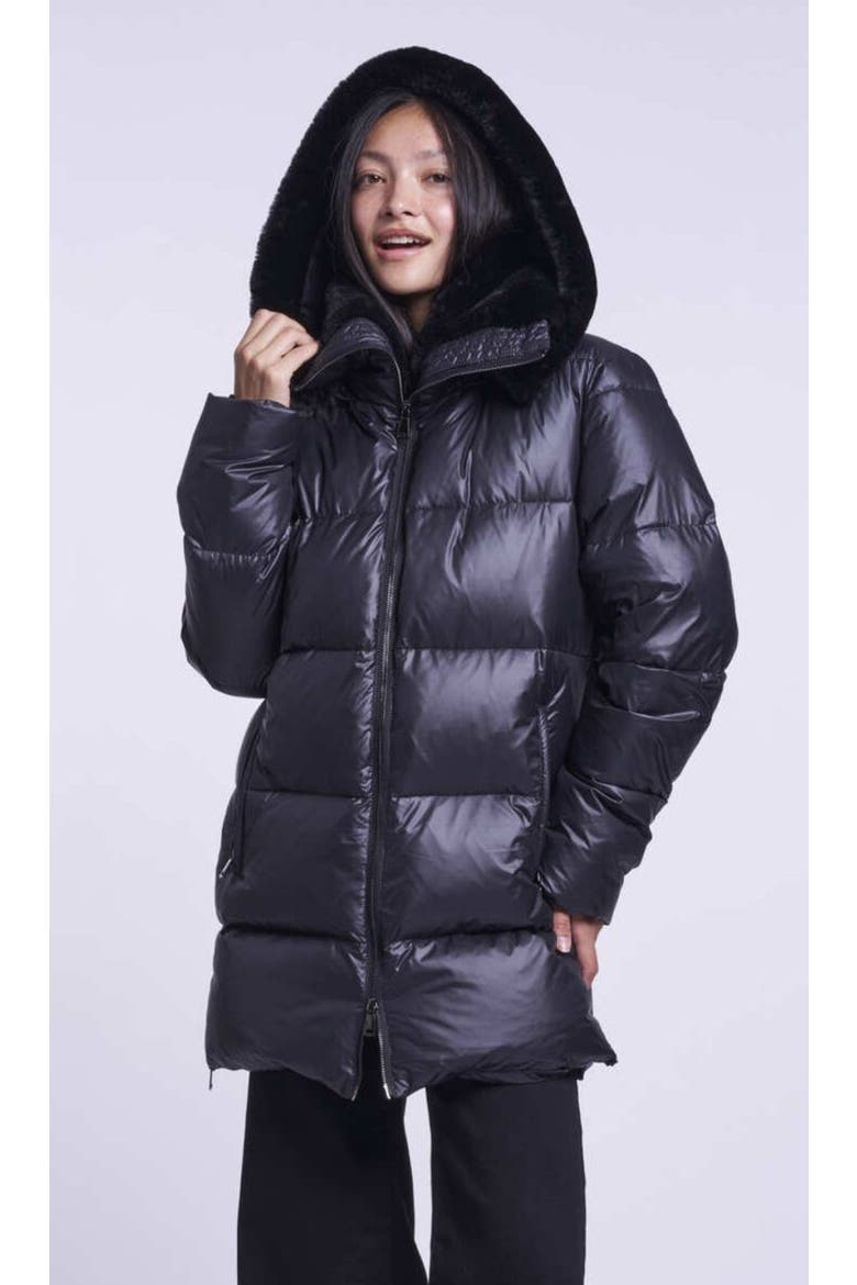 Down Jacket, Main, color, BLACK