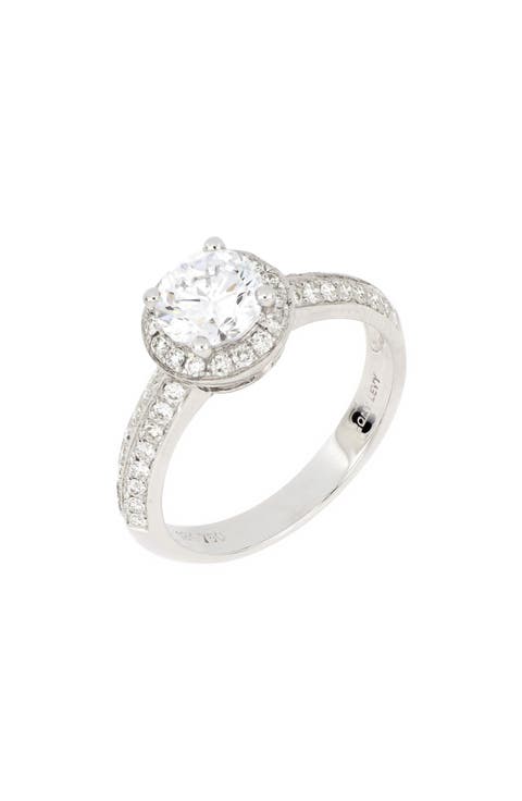 Beveled Pavé Diamond Engagement Ring Setting (Nordstrom Exclusive)