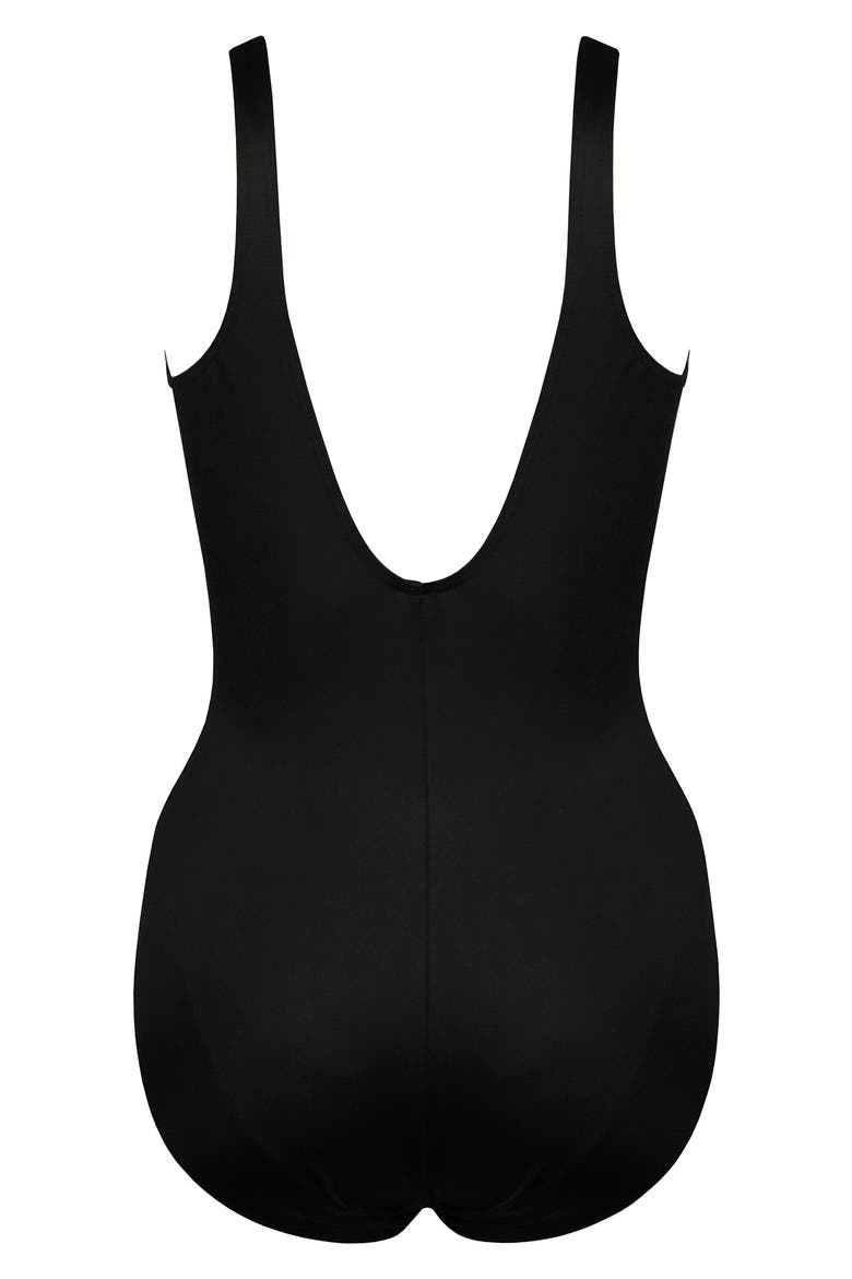 Warp Speed Temptress One-Piece Swimsuit, Alternate, color, BLK/ WHITE