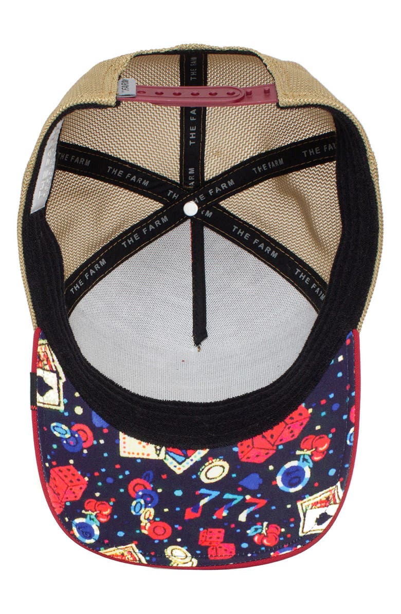 Goorin Bros. Jacked Rabbit Patch Trucker Hat, Alternate, color, Red