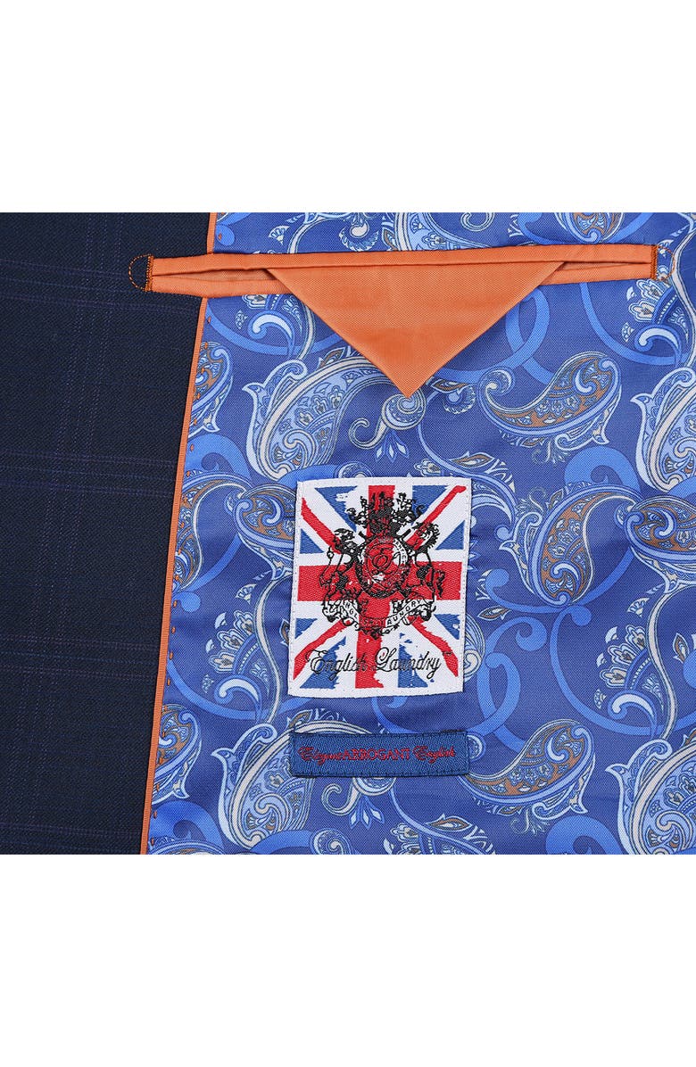 English Laundry Trim Fit Solid Two-Piece Suit, Alternate, color, Navy