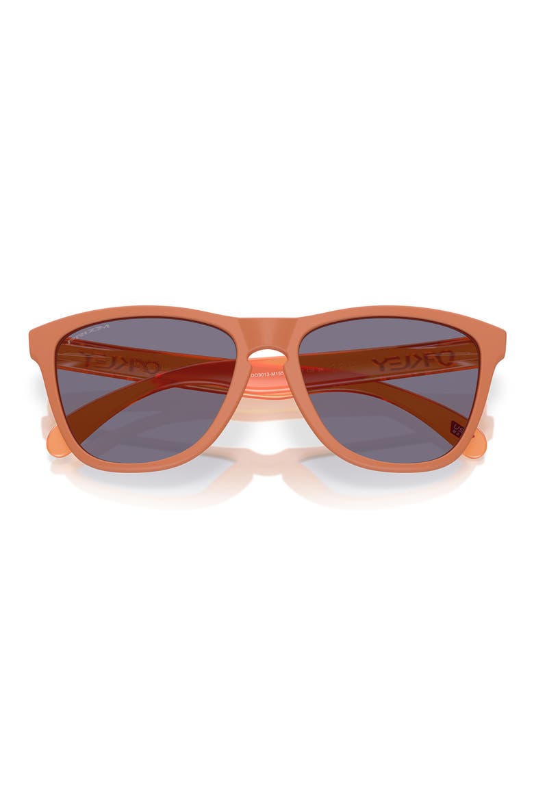 55mm Polarized Rectangular Sunglasses, Alternate, color, MATTE GINGER / PRIZM GREY