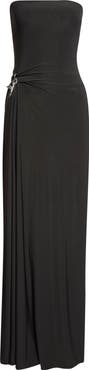 GRACE LING Relic Charms Strapless Maxi Dress